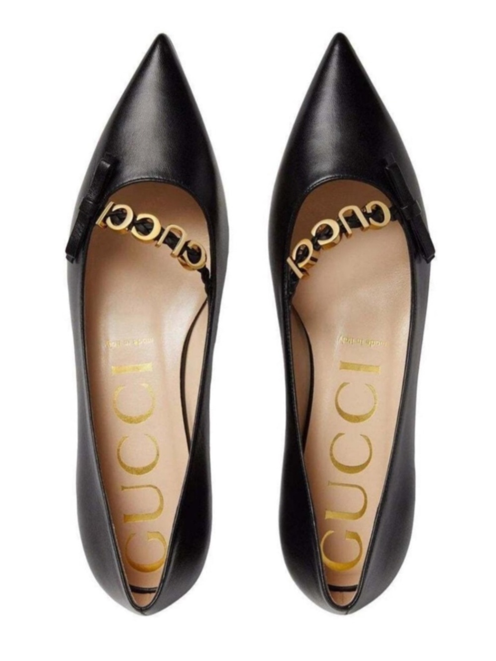 GUCCI Logo-plaque Ballerina Shoes